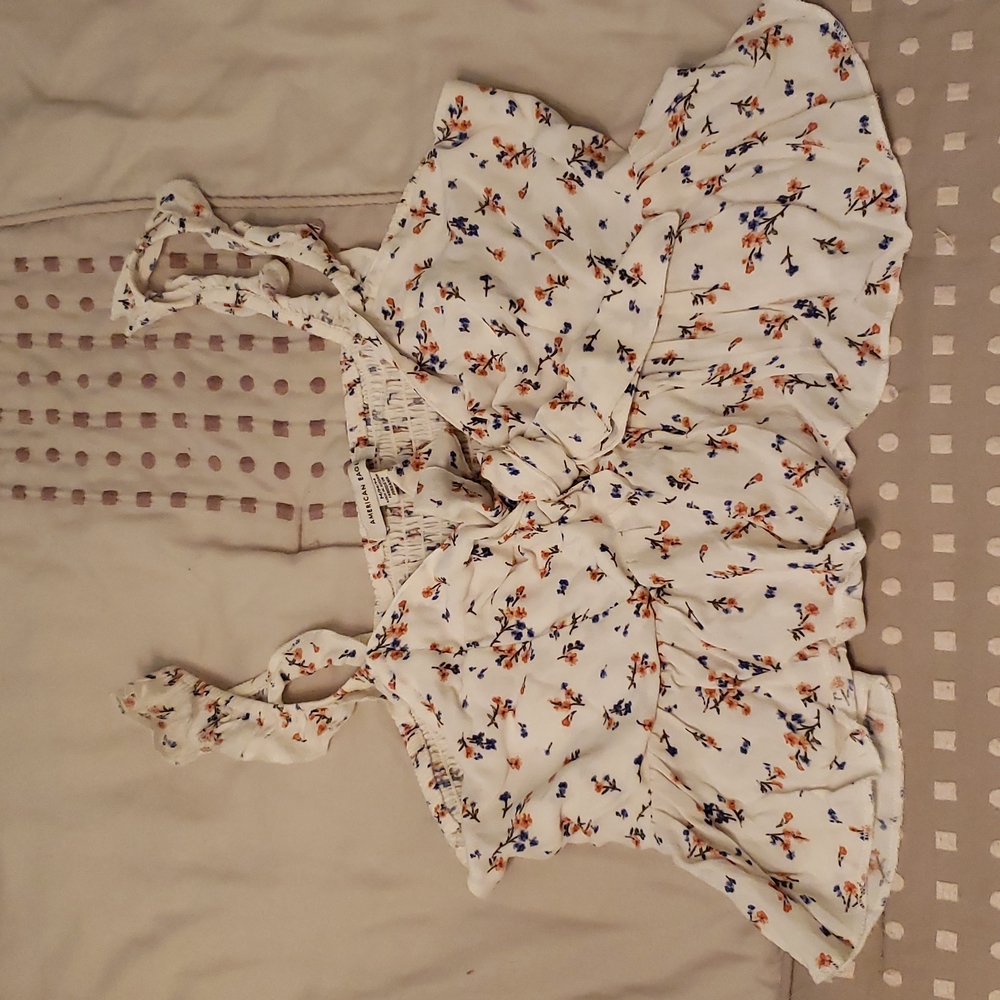 American eagle NWOT ruffle crop tank M